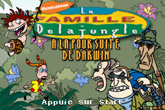 Famille Delajungle, La - A la Poursuite de Darwin Title Screen